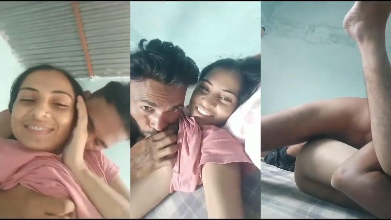 Squeezing Big Boobs of Fair GF and Fucking Without Condom