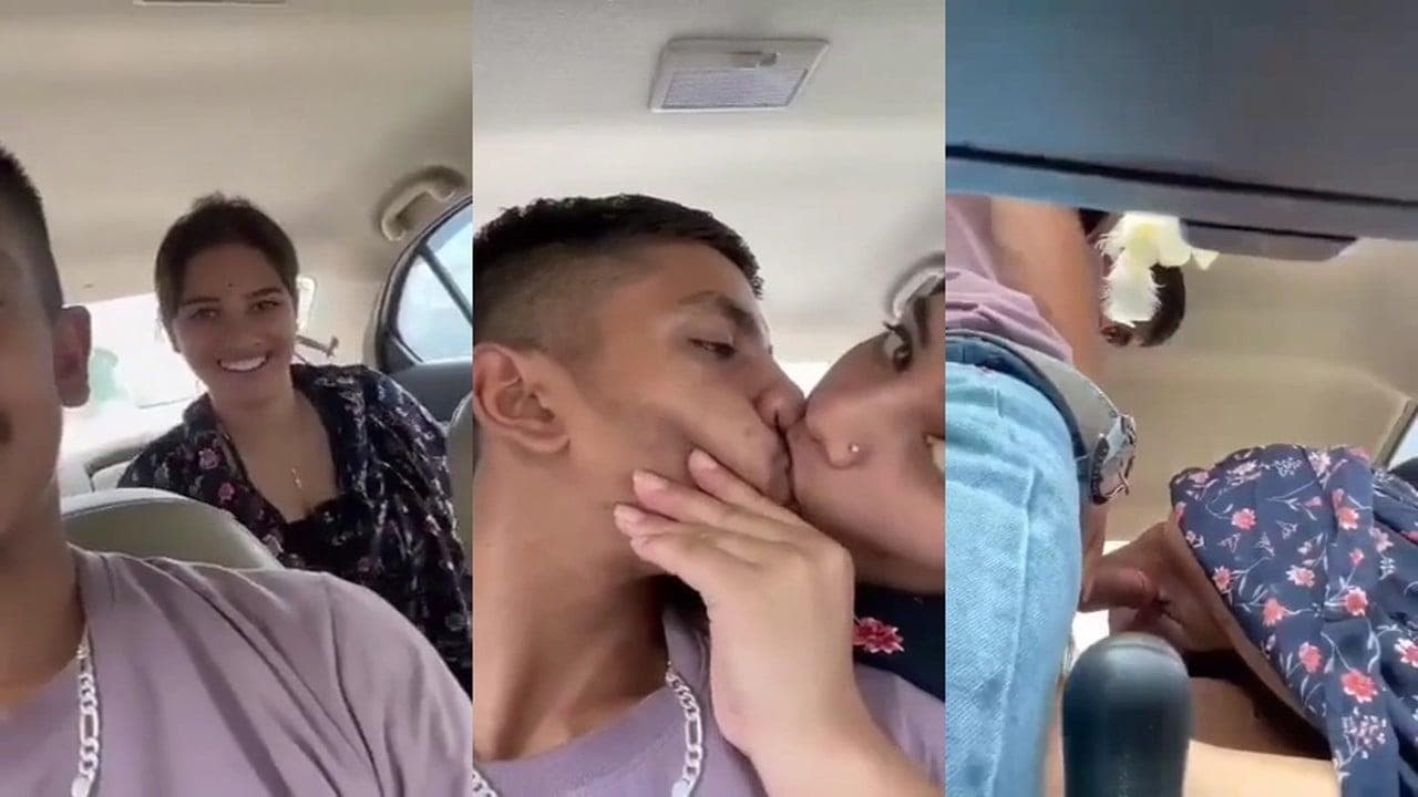 Hardcore Doggystyle Fucking with GF Inside the Car During the Day