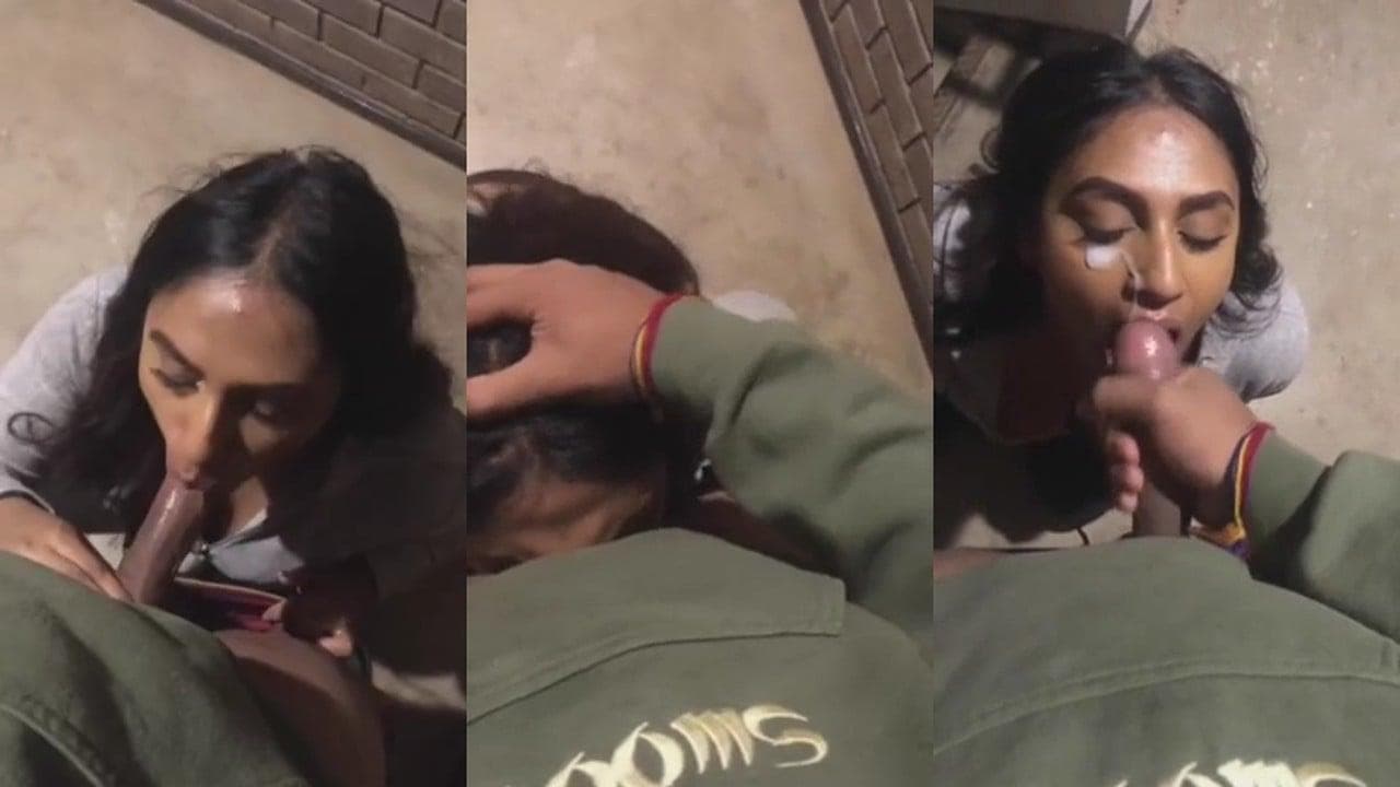 Thirsty Girl Sucked Cock and Swallowed All the Cum in Her Mouth