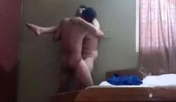 Boyfriend Fucks Girlfriend Against The Wall In Hotel Room